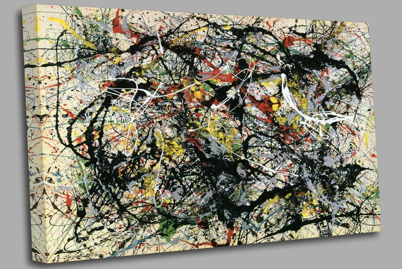Jackson pollock Canvas Wall Art Picture Print gallery