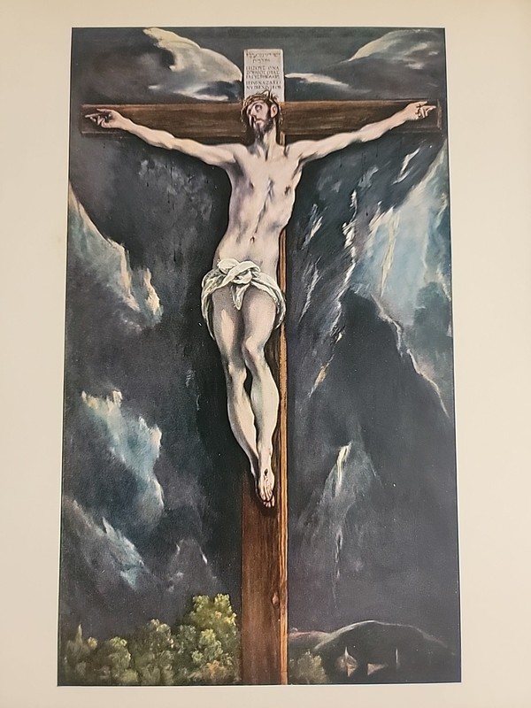 Christ On The Cross With Landscape EL GRECO Plate 34 9.5x13.5in. Portfolio Print gallery
