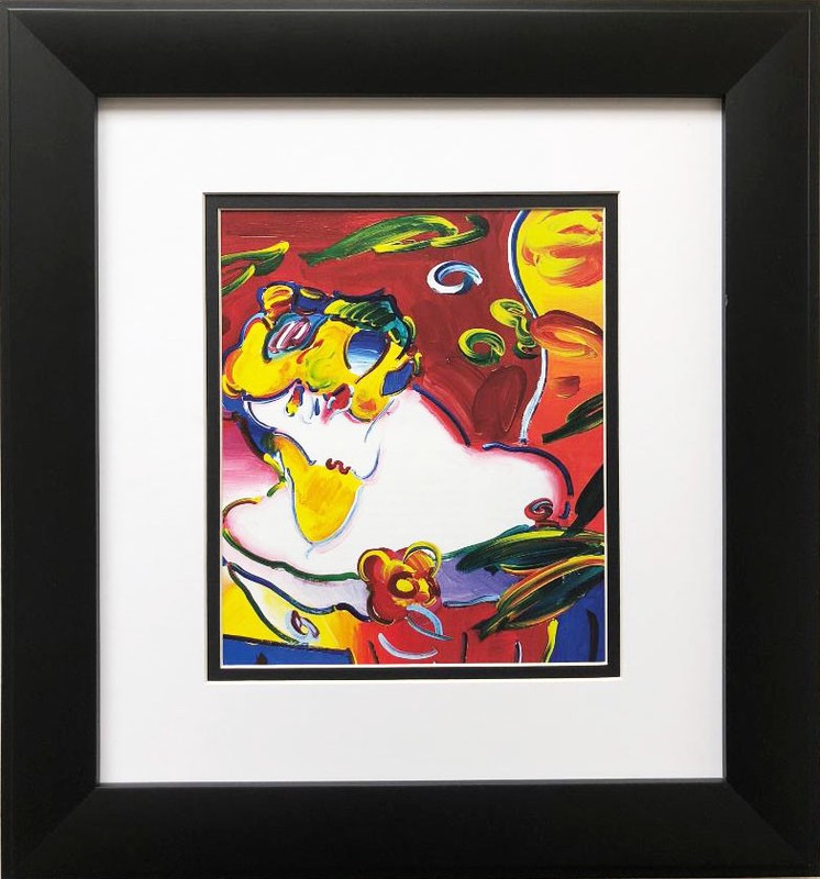 Peter Max «Daydream» Newly CUSTOM FRAMED Print Art POP Face Silhouette Woman