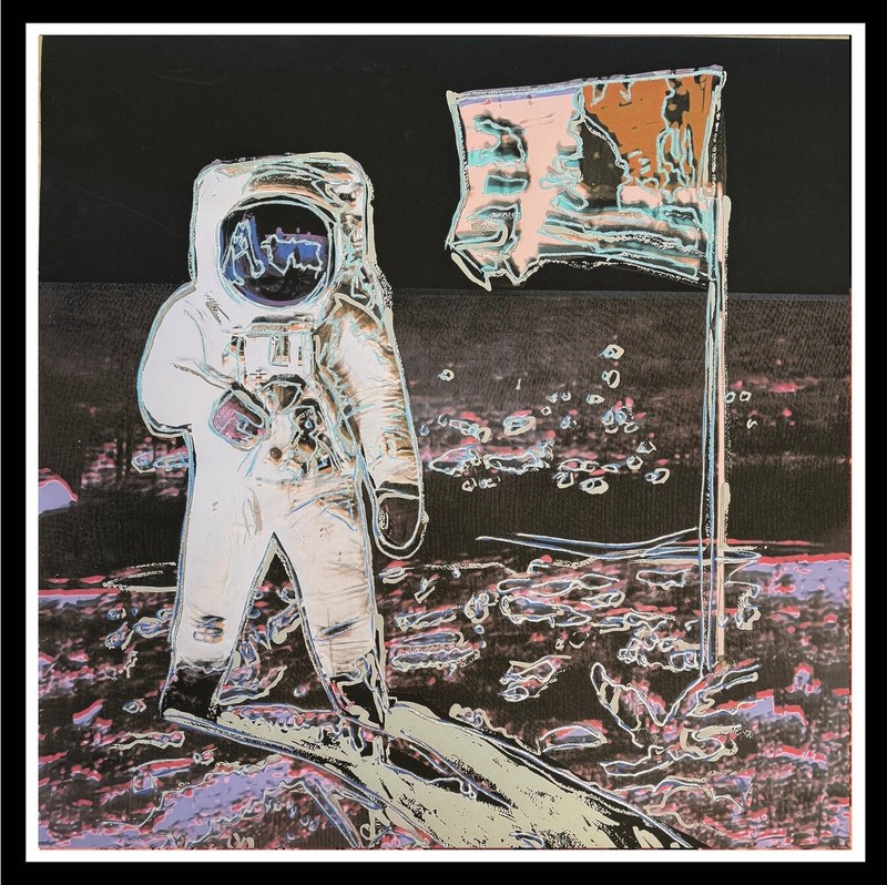 ANDY WARHOL- «Moonwalk»- Trial Screenprint- Lt. Purple-Diam.Dust-Museum Quality