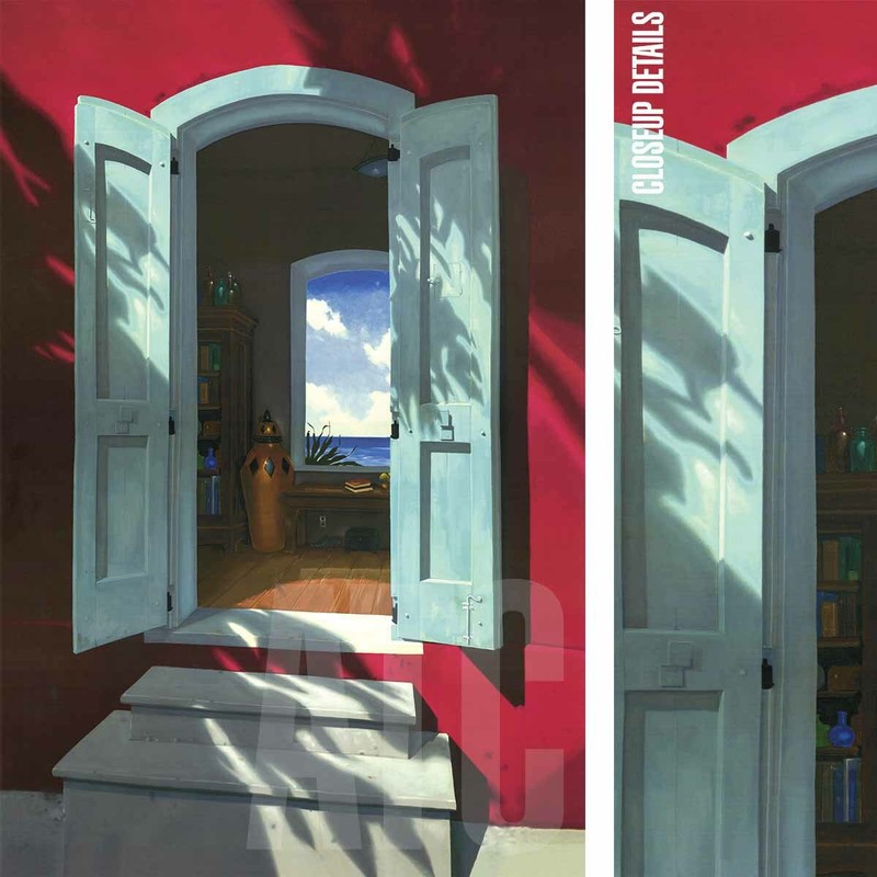 24W»x36H» SEDUCTIVE SILENCE by DON DAHLKE – TROPICAL VACATION WINDOW DOOR CANVAS