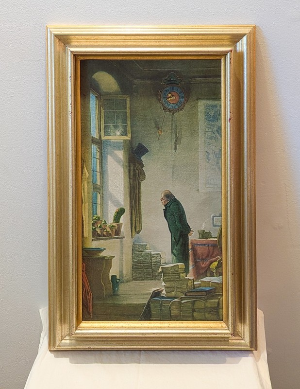 KARL SPITZWEG Rare Vtg 1960s Limited Edition Reprint THE CACTUS FRIEND