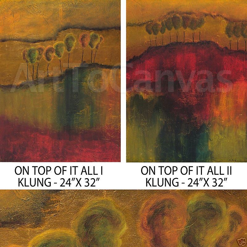 ON TOP OF IT I (24×32) and II (24×32) SET by MIKE KLUNG 2PC CANVAS