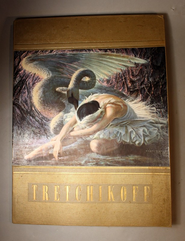 Tretchikoff Portfolio Featuring «Alicia Markova The Dying Swan» Lithograph c1951