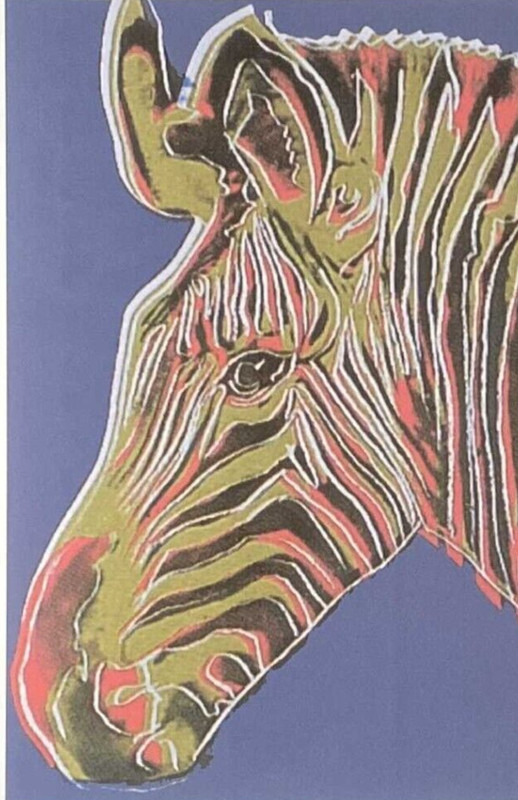 ANDY WARHOL * Zebra * 57 x 38 cm * signed lithograph * limited # 81/100 gallery