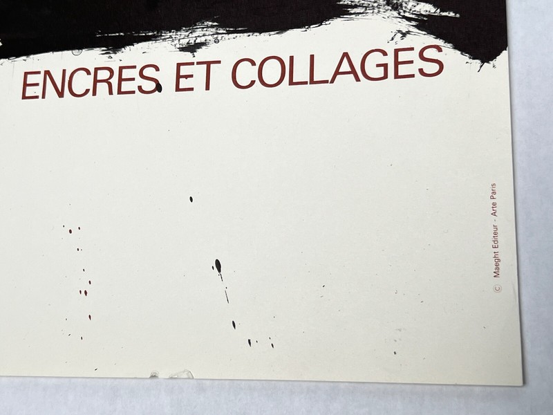 ANTONI TAPIES 1968 Galerie Maeght VINTAGE ART EXHIBITION Lithograph Poster gallery