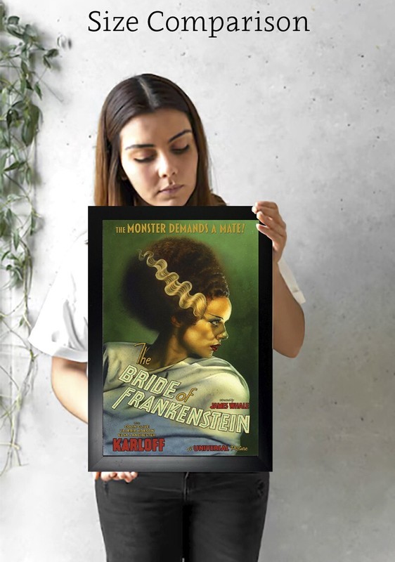Monsters Mate Old Movie Poster Bride of Frankenstein Art Print Original Reprint gallery