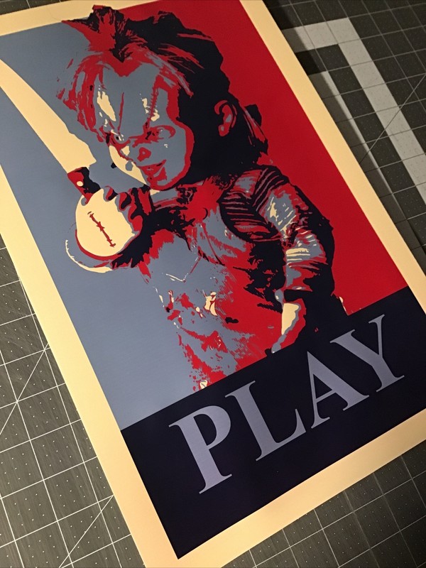 Chucky Childs Play Hope Parody Poster 11x17 Halloween Horror Movie Wall Art gallery