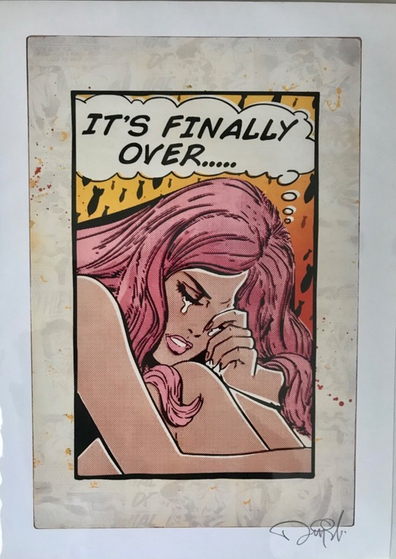 DENIAL – it’s finally over – Signed – AP Like DFace Banksy Faile 1XRUN