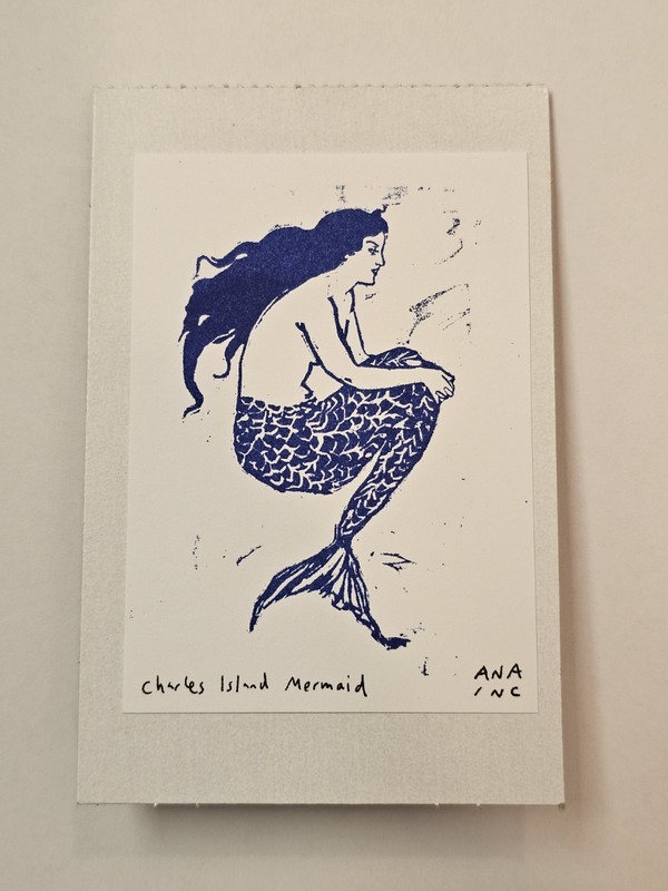 Charles Island Mermaid Ana Inciardi Mini Print