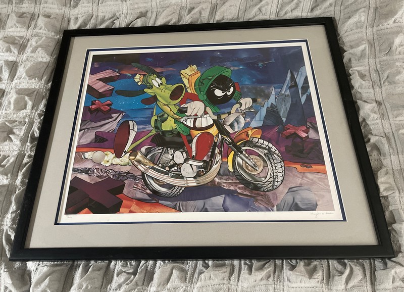 Marvin The Martian Limited Print Marjorie E Pesek 99/250 Signed Rare