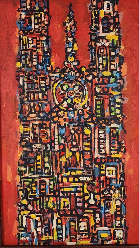CATHEDRAL / Artist RENE PORTOCARRERO museum quality giclee arches paper