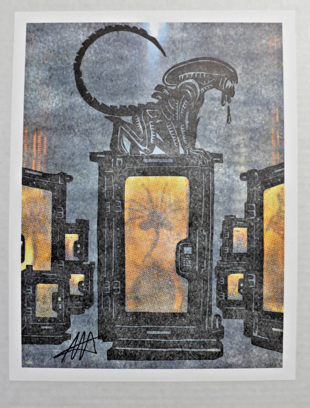 ALIEN EARTH SAN DIEGO COMIC CON ART PRINT SIGNED BY NOAH HAWLEY # 83/200 COA