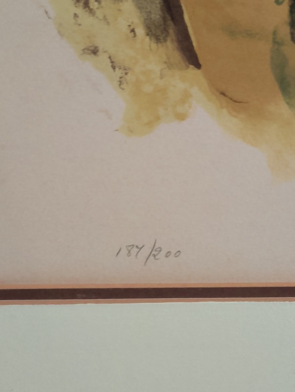 Sandu Liberman, Two Boys Lithograph, signed in pencil 187/200 Limited Edition gallery