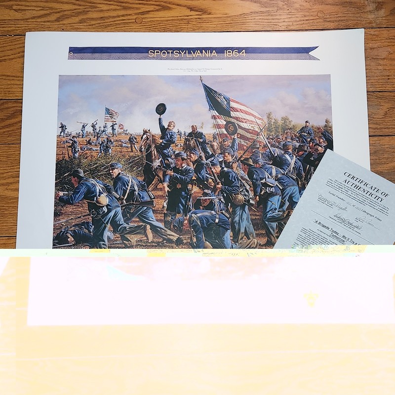 Rick Reeves CIVIL WAR BATTLE OF SPOTSYLVANIA ~A BRIGADE TODAY 215 of 360 LITHO