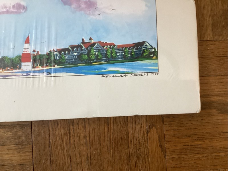 Alexandria Skordas Disney’s Grand Floridian art print 1999 8x20 gallery
