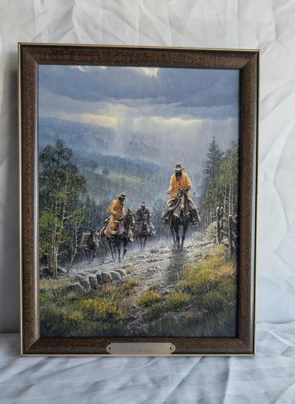 G.Harvey God’s Gift To The Cowboy CANVAS S/N 460 Of 2500 With COA