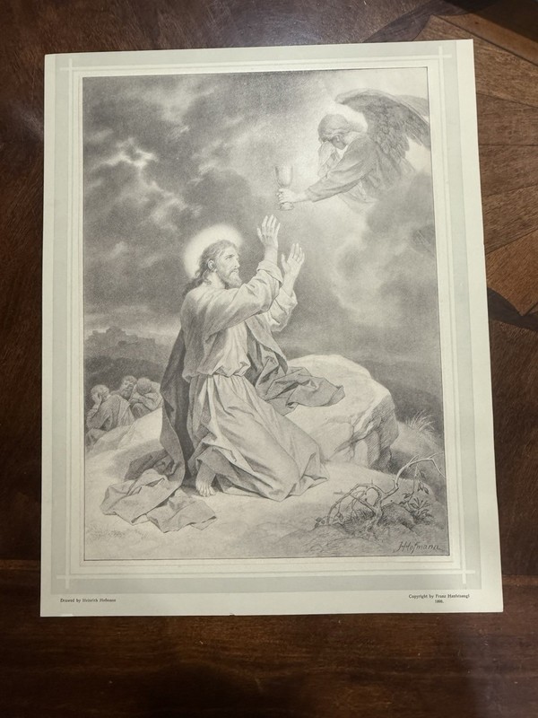 Heinrich Hofmann “GETHSEMANE” 11×14 Print German