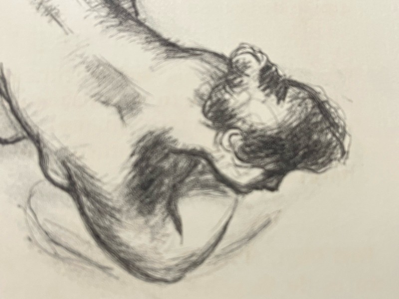 VTG French Book Plate Nude Figure Lucian Courtesans Academic Back Pose On Paper gallery