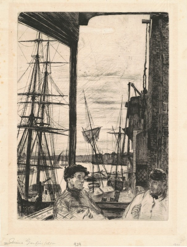 James McNeill Whistler Rotherhithe Poster Print Wall Art Boats Decor