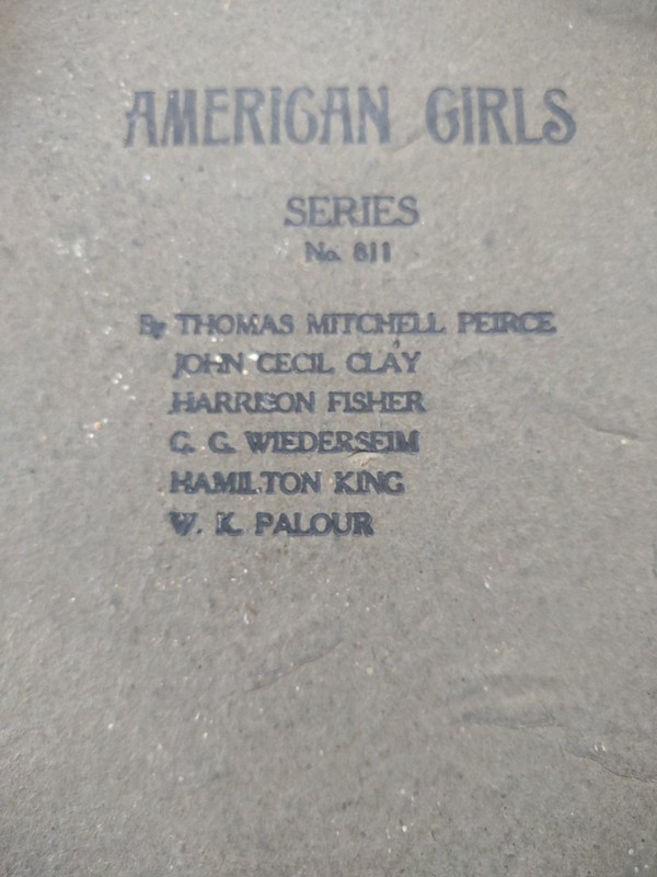 American Girls Series # 811 Sketch By John Cecil Clay 12 X 10" Early 1900's HTF gallery