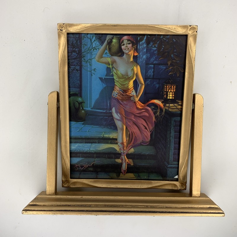 Original 1932 Gene Presser Framed Print~Enchanting~Pristine Condition!~Untrimmed