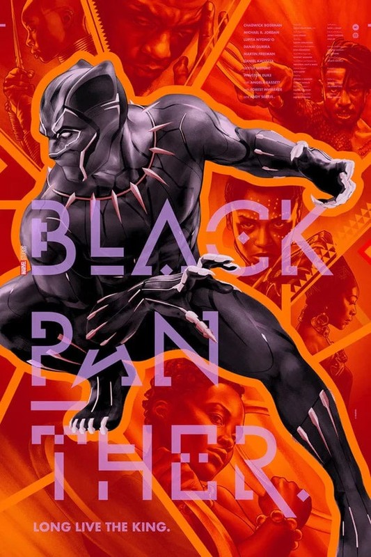 Martin Ansin – Marvel Black Panther Limited Movie Poster Art Print MONDO Disney