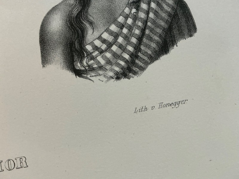 Antiquarian Lithographs - Papus von New Guinea - Lot of 2 - 1836 gallery