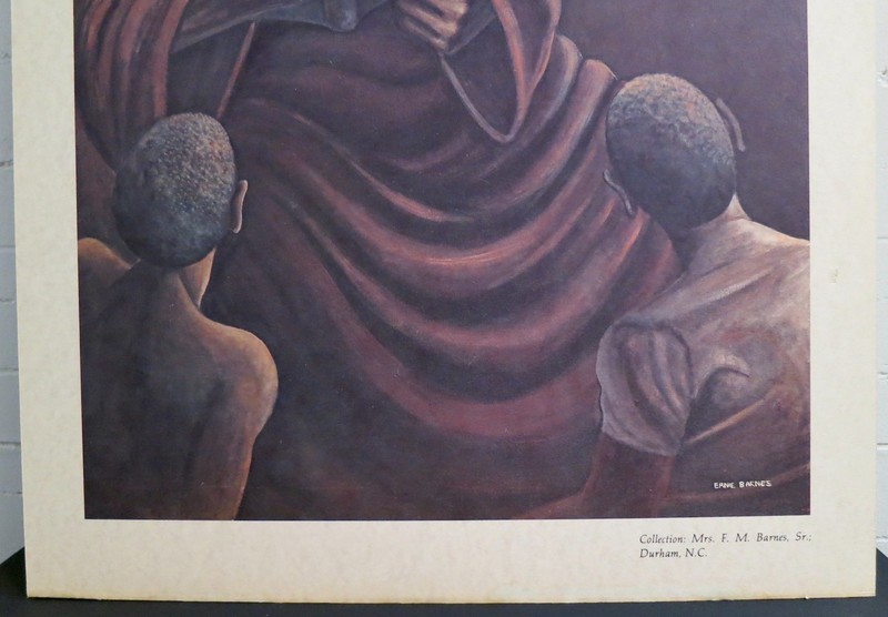 RARE - Ernie Barnes - The STORY TELLER Print - Black Interest - African American gallery