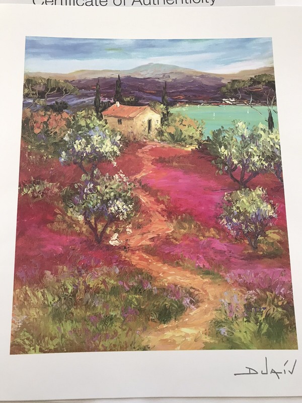 Duaiv-Arrivee au Lac–seriolithograph