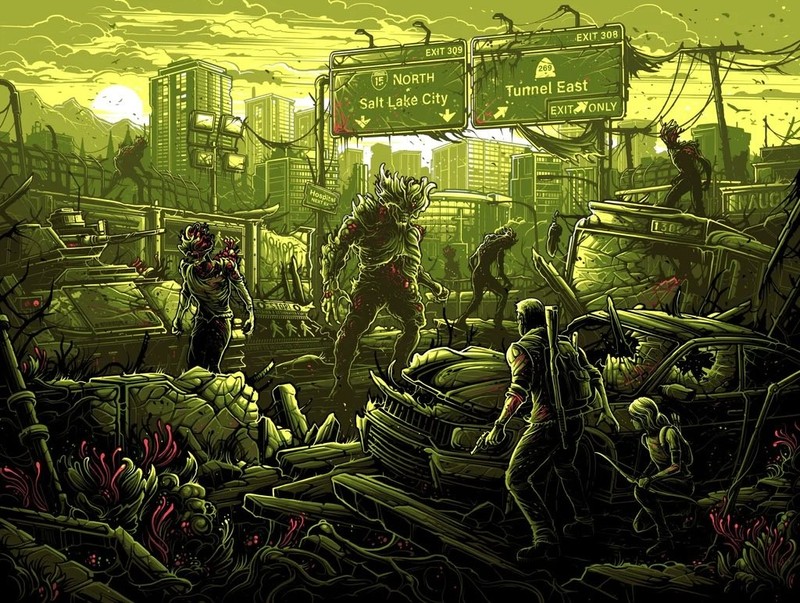 The Last of Us by Dan Mumford xx/50 Screen Print Video Game Art Poster