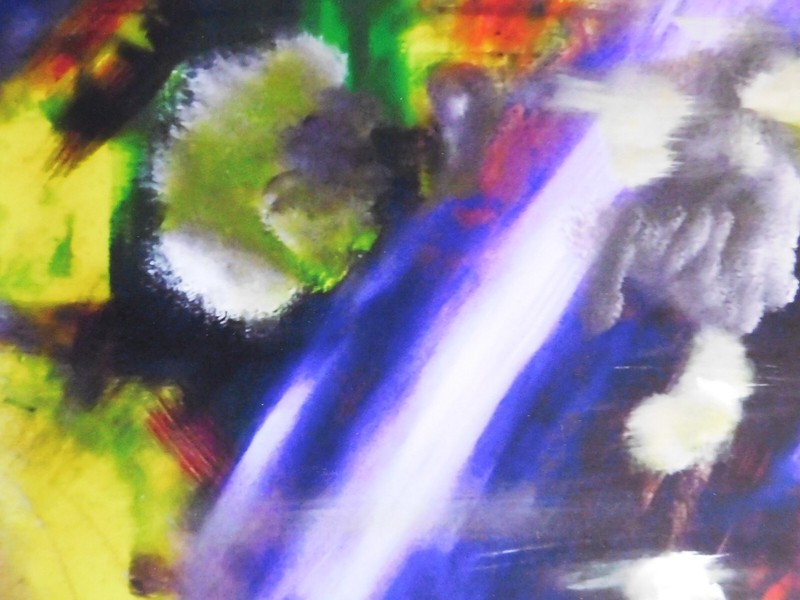 Abstract Galaxy Clouds Storm Original Giclée 1st Edition Print Art by Rain Crow gallery