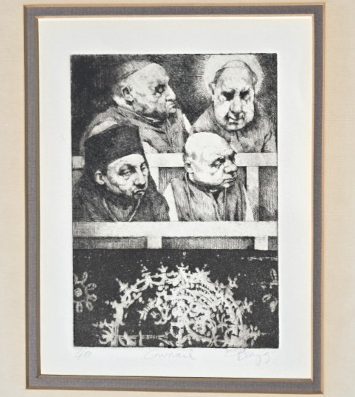 Charles Bragg 1931-2017 RARA Original Etching Council Signed Ltd Ed 3 of 90 COA