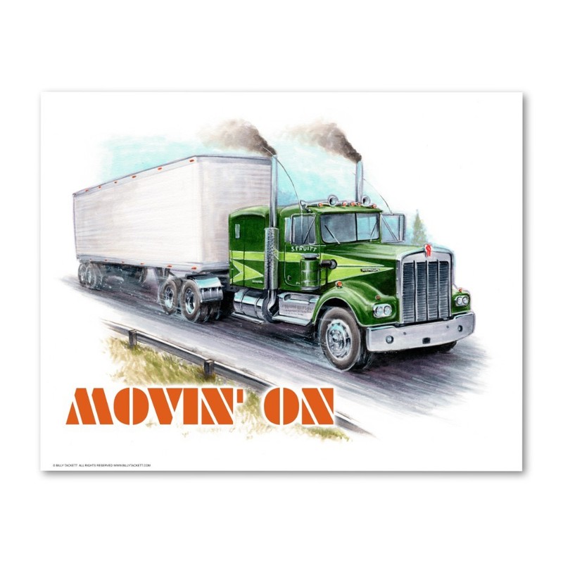 Movin' On – Signed Art Print | 11x14 Retro Pop Culture Wall Art (Unframed)