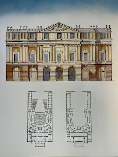 Teatro alla Scala by Luigi Aloia- New/Old Stock Vintage Print, Milan Italy 1990 gallery