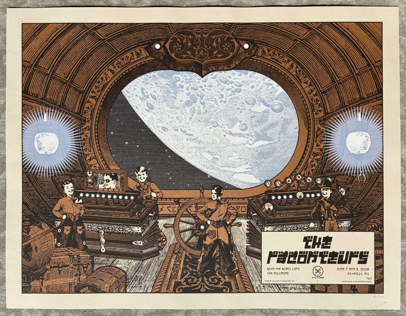 RACONTEURS Jack White Black Lips DETROIT Fillmore 2008 Concert Rob Jones POSTER