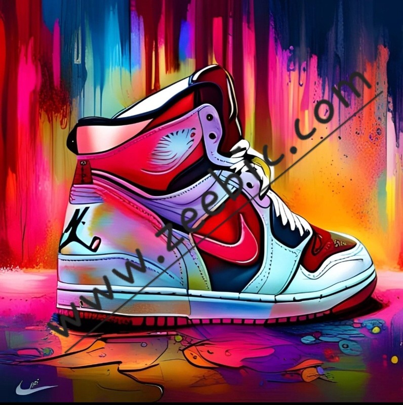 Nike Air Jordan – Digital ART Image, Picture, Wallpaper AI Art Backgroud
