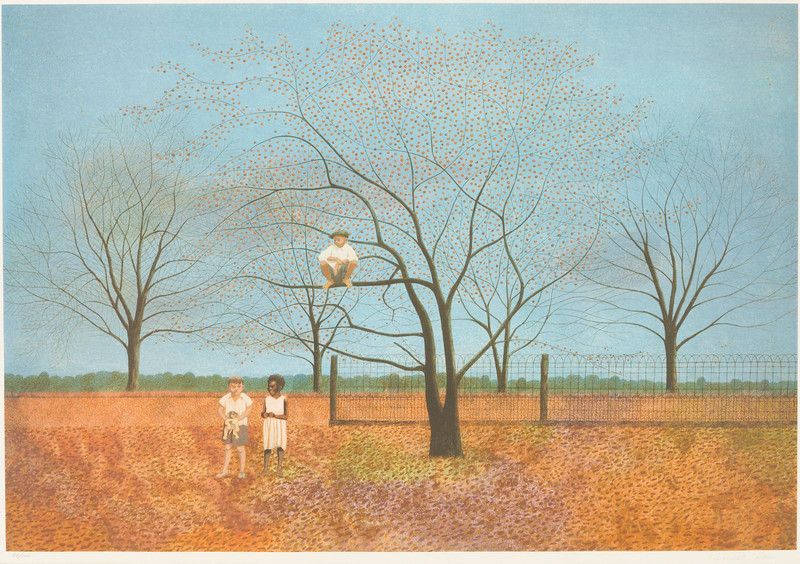 Carroll Cloar under the persimon tree archival print 16×20