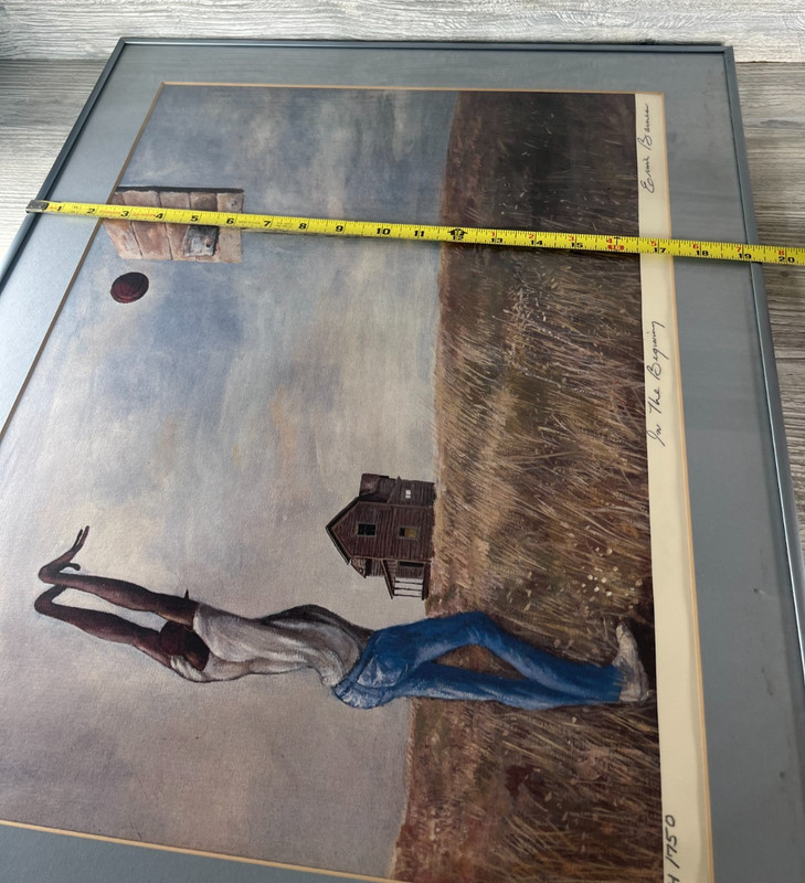 Signed Ernie Barnes Limited Edition LITHOGRAPH In The Beginning 234/750 gallery