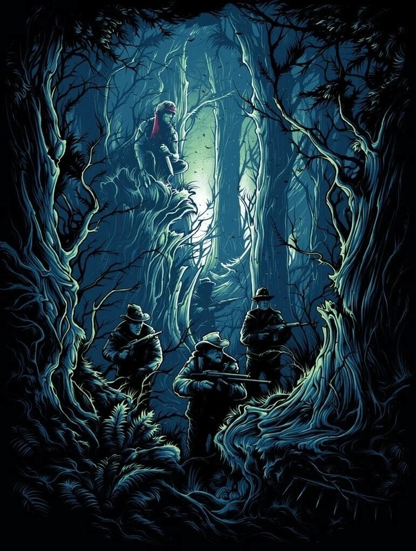 Dan Mumford Poster «They Drew First Blood, Not Me.» Rambo Print Mondo Artist