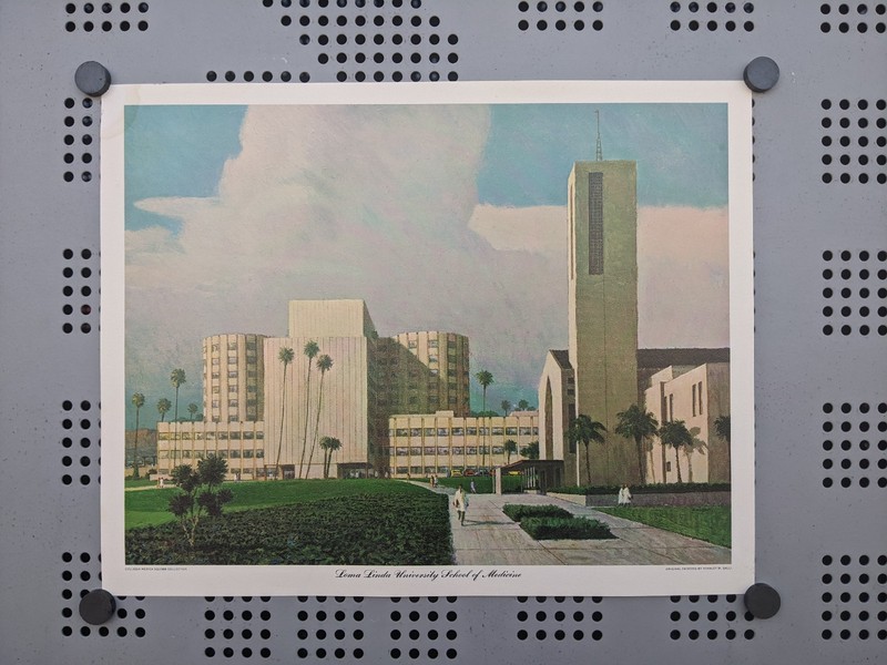 Rare Vintage '60s "Loma Linda University School of Medicine" Lithograph gallery