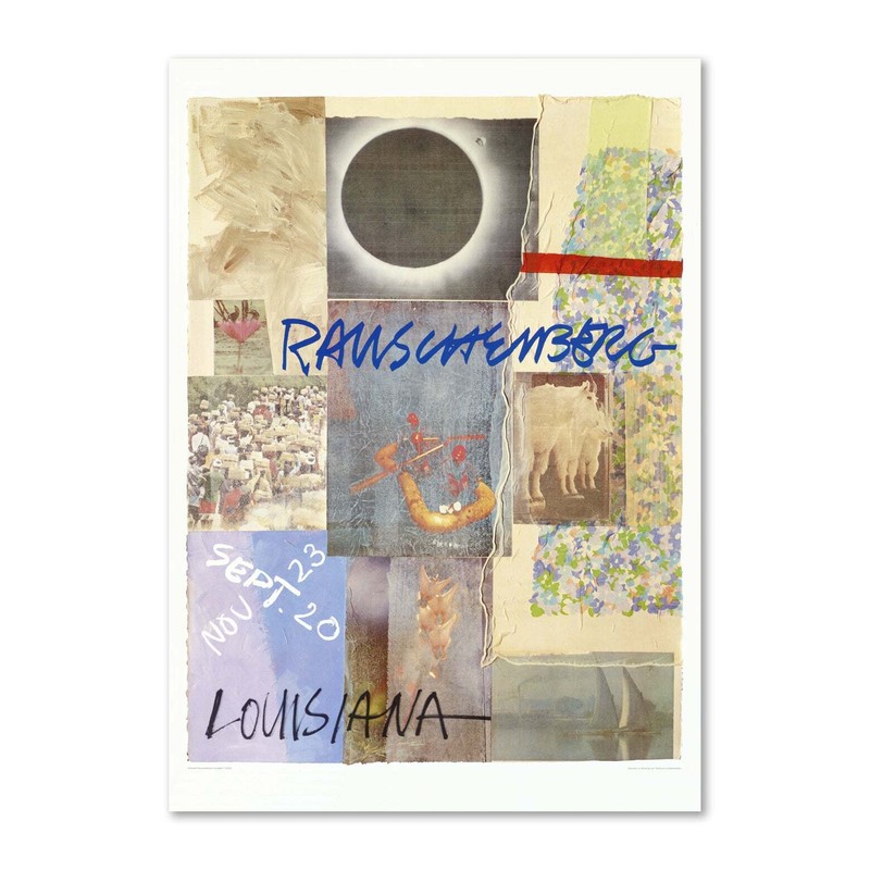 ROBERT RAUSCHENBERG 1980 Lithograph Poster Louisiana Museum Edition art