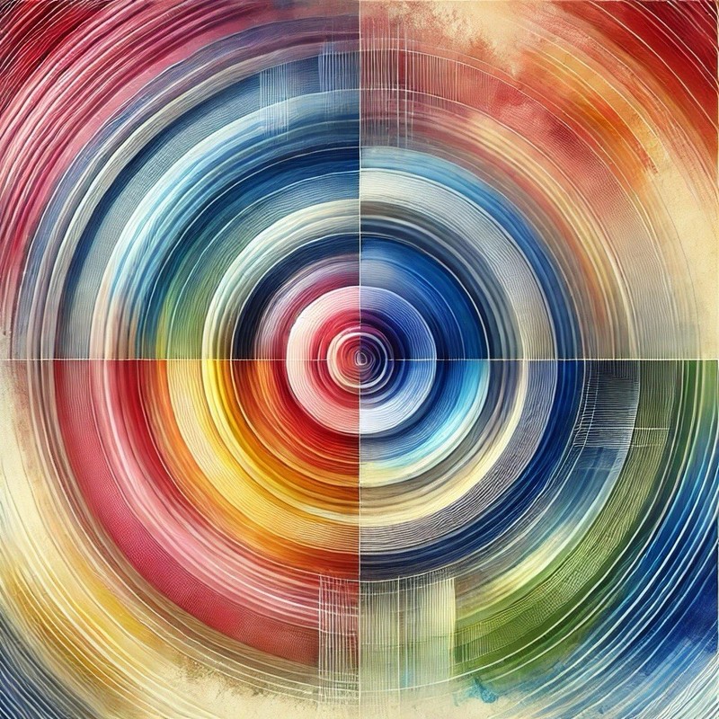 #148 Abstract 10”x10” Gallery Wrapped Canvas. Ready To Hang.