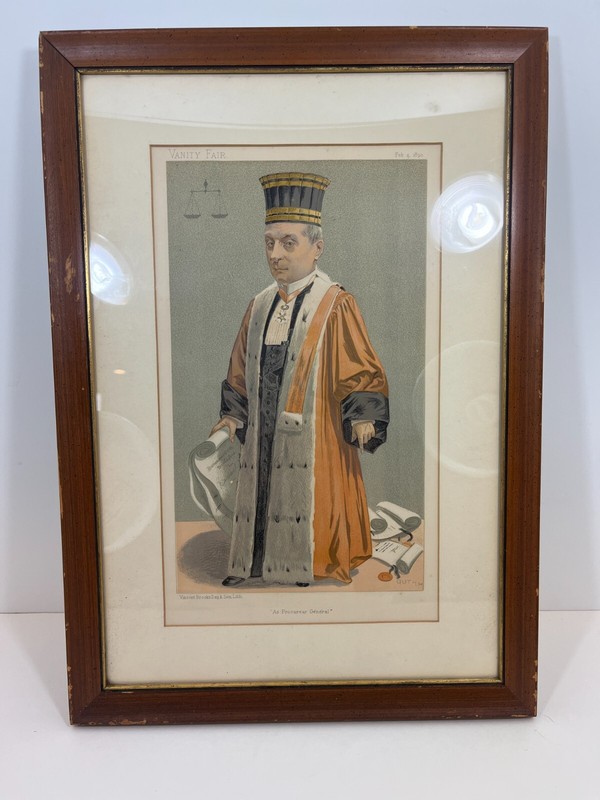 Antiquarian 1893 Vanity Fair Vincent Brooks Day & Son Lithograph