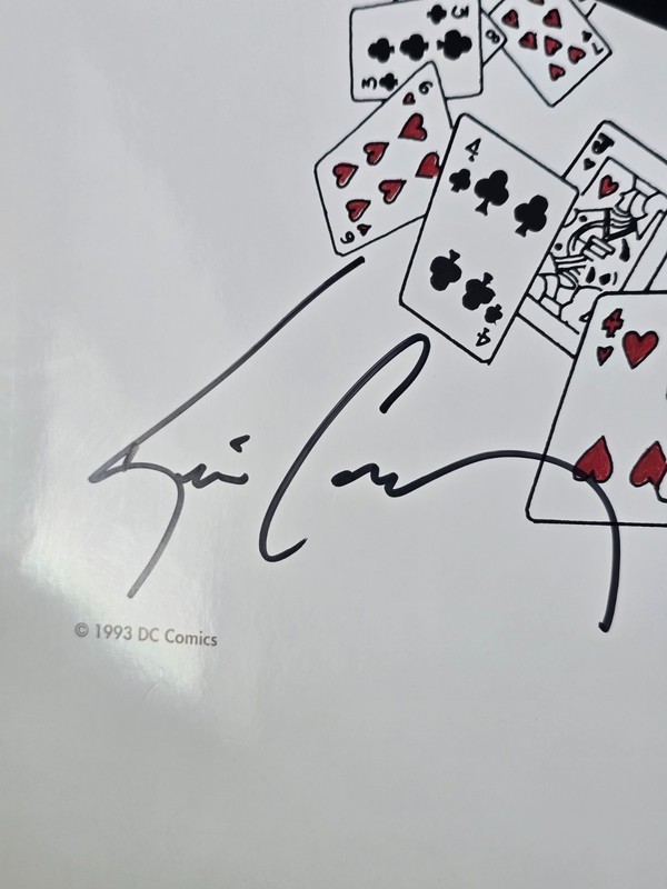 1993 BATMAN JOKER LITHOGRAPH ART PRINT SIGNED MARK HAMILL KEVIN CONROY gallery