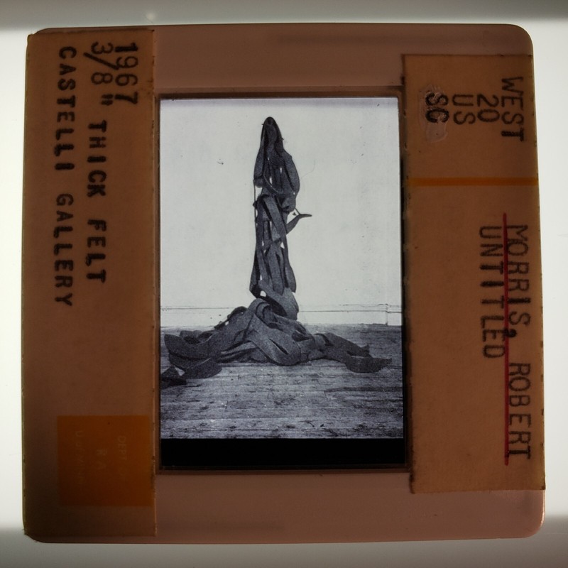 Robert Morris Untitled 1967 Art 35mm Glass Slide