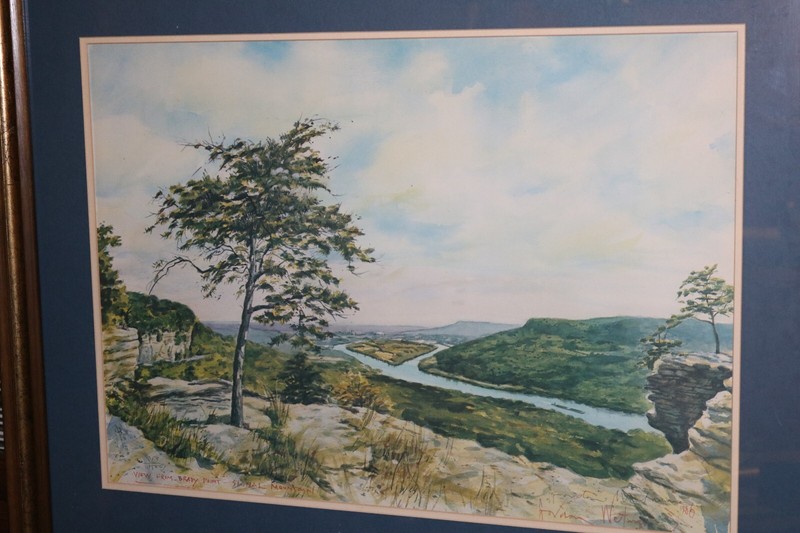 Tennessee Artist Gordon Wetmore 1938-2011 Signed Ltd Ed Print Signal Mountain gallery
