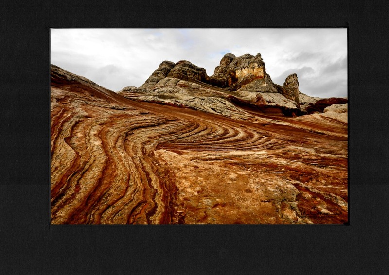 USA Made 9×12 Matted Art Print Vermillion Cliff Monument Arizona