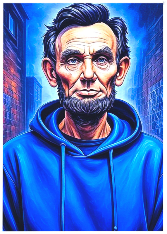 ABRAHAM LINCOLN – Hoodie * Fun Novelty * POLITICS * Art Card * ATC ACEO