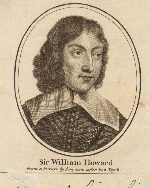 c1789 GEORGIAN PRINT ~ SIR WILLIAM HOWARD ~ FACSIMILE AUTOGRAPH